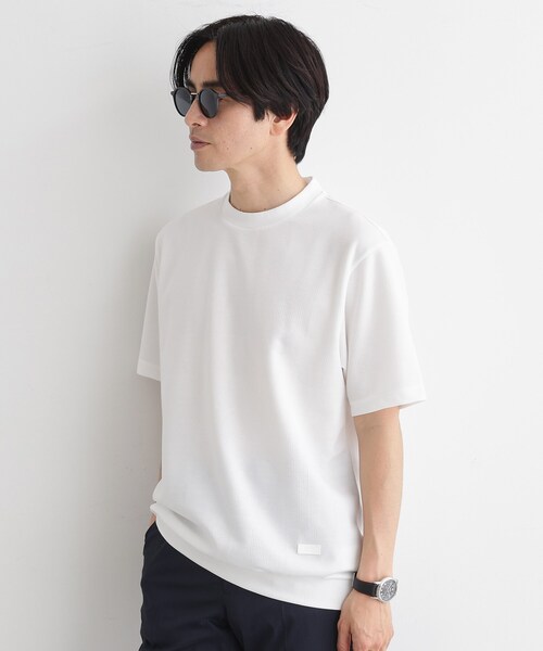 TAKEO KIKUCHI(タケオキクチ)の「【尾州ファブリック】 スライドパズル柄 ポンチ プルオーバー(Tシャツ/カットソー・メンズ・ブラウン系その他/レッド系/ホワイト/ネイビー/ダークオリーブ・01/02/03/04)」の15枚目の写真