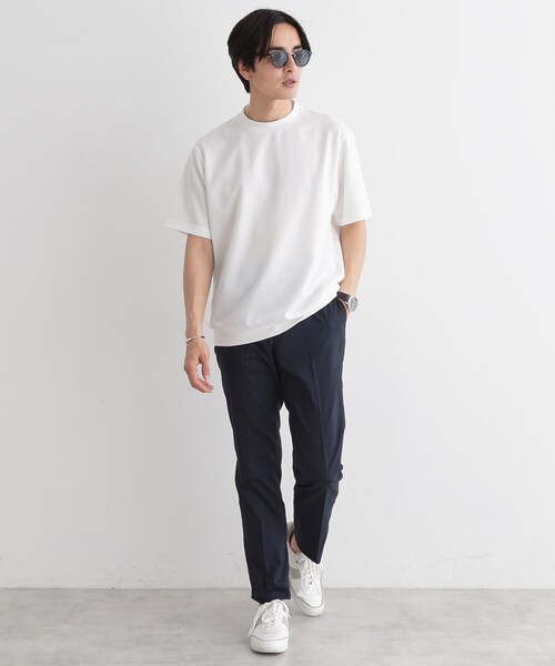 TAKEO KIKUCHI(タケオキクチ)の「【尾州ファブリック】 スライドパズル柄 ポンチ プルオーバー(Tシャツ/カットソー・メンズ・ブラウン系その他/レッド系/ホワイト/ネイビー/ダークオリーブ・01/02/03/04)」の16枚目の写真