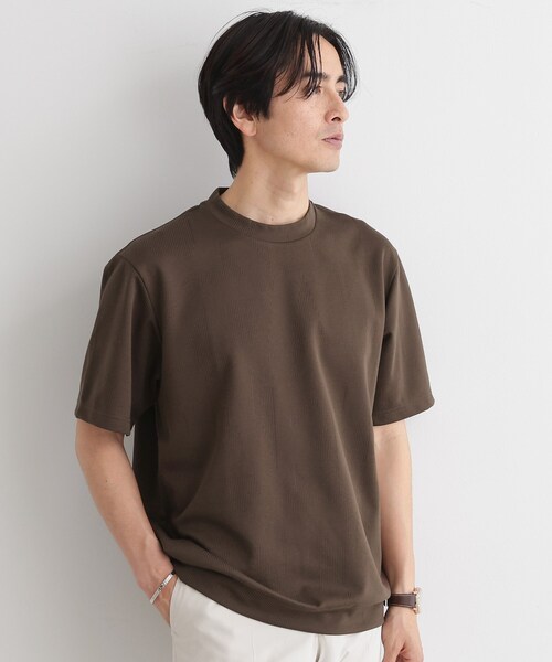 TAKEO KIKUCHI(タケオキクチ)の「【尾州ファブリック】 スライドパズル柄 ポンチ プルオーバー(Tシャツ/カットソー・メンズ・ブラウン系その他/レッド系/ホワイト/ネイビー/ダークオリーブ・01/02/03/04)」の19枚目の写真