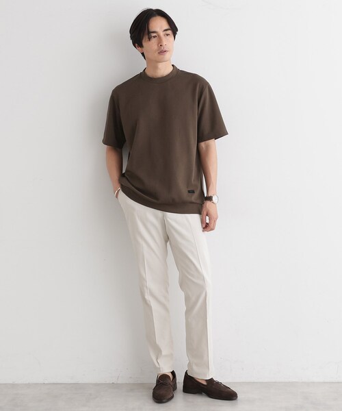 TAKEO KIKUCHI(タケオキクチ)の「【尾州ファブリック】 スライドパズル柄 ポンチ プルオーバー(Tシャツ/カットソー・メンズ・ブラウン系その他/レッド系/ホワイト/ネイビー/ダークオリーブ・01/02/03/04)」の20枚目の写真