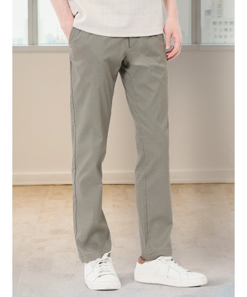 m.f.editorial（エムエフエディトリアル）の「【ストレッチ 抗菌防臭 接触冷感】m.f.エディトリアル メンズ トラウザーパンツ ジャガード（チノパンツ・メンズ・ネイビー/ブラック/カーキ・S/MEDIUM/LARGE/X-LARGE）」の3枚目の写真