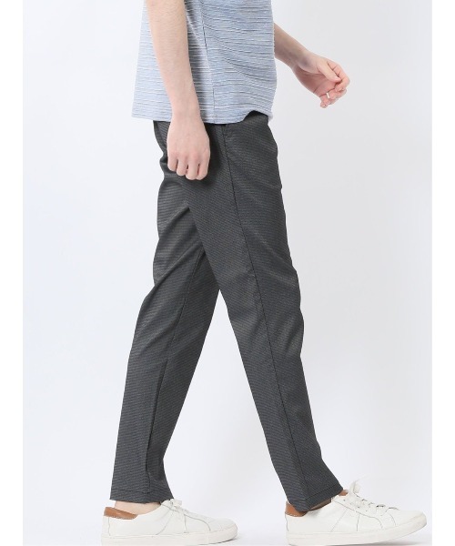 m.f.editorial（エムエフエディトリアル）の「【ストレッチ 抗菌防臭 接触冷感】m.f.エディトリアル メンズ トラウザーパンツ ジャガード（チノパンツ・メンズ・ネイビー/ブラック/カーキ・S/MEDIUM/LARGE/X-LARGE）」の6枚目の写真