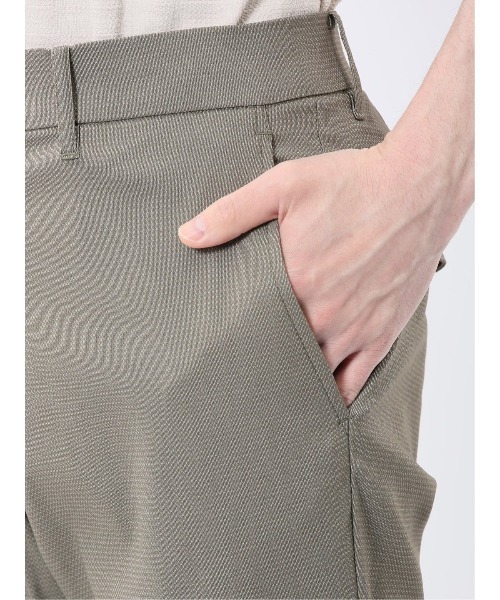 m.f.editorial（エムエフエディトリアル）の「【ストレッチ 抗菌防臭 接触冷感】m.f.エディトリアル メンズ トラウザーパンツ ジャガード（チノパンツ・メンズ・ネイビー/ブラック/カーキ・S/MEDIUM/LARGE/X-LARGE）」の20枚目の写真