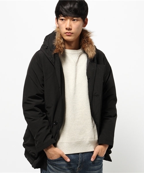 DANTON（ダントン）の「【DANTON】ダントンダウンコート（ダウンジャケット/コート・メンズ・オリーブ/ブラック・MEDIUM/SMALL）」の10枚目の写真