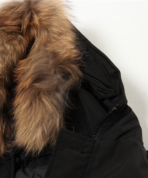 DANTON（ダントン）の「【DANTON】ダントンダウンコート（ダウンジャケット/コート・メンズ・オリーブ/ブラック・MEDIUM/SMALL）」の5枚目の写真