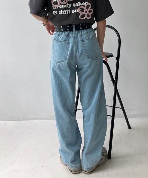 ★ ★ デニムウエストバッグ ロゴポイント THRASHER スラッシャー ウエストバッグ マークゴンザレス 刺繍