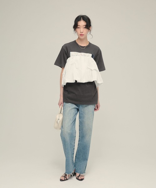 eL(エル)の「【eL】2Way Balloon Bare Top/494034(その他トップス・レディース・ブラック/ホワイト/イエロー・FREE)」の9枚目の写真