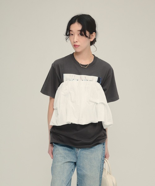 eL(エル)の「【eL】2Way Balloon Bare Top/494034(その他トップス・レディース・ブラック/ホワイト/イエロー・FREE)」の10枚目の写真