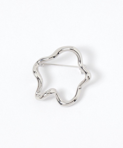 niko and...（ニコアンド）の「メタルフラワーブローチ（ブローチ/コサージュ・レディース・イエロー/グレー・0）」の6枚目の写真