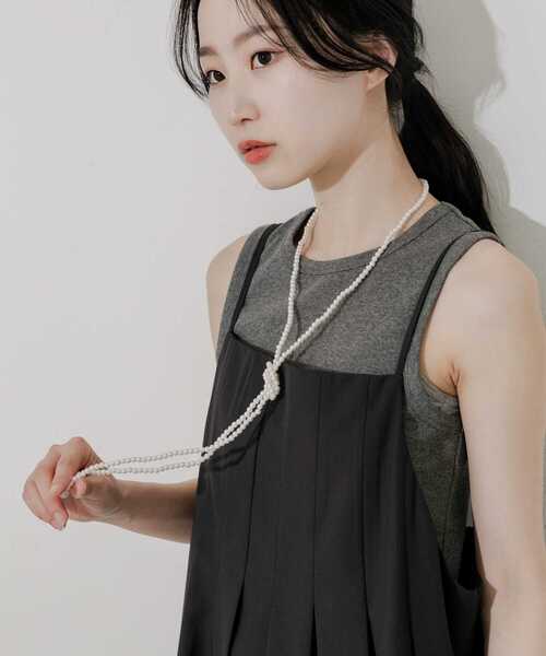 SMELLY（スメリー）の「パールラリエット（ネックレス・レディース・アイボリー・-）」の4枚目の写真