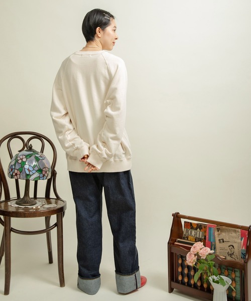 CHILD WOMAN（チャイルドウーマン）の「☆30/10裏毛 眠たいくまプリントスウェット（スウェット・レディース・グレー/アイボリー/グリーン・FREE）」の15枚目の写真