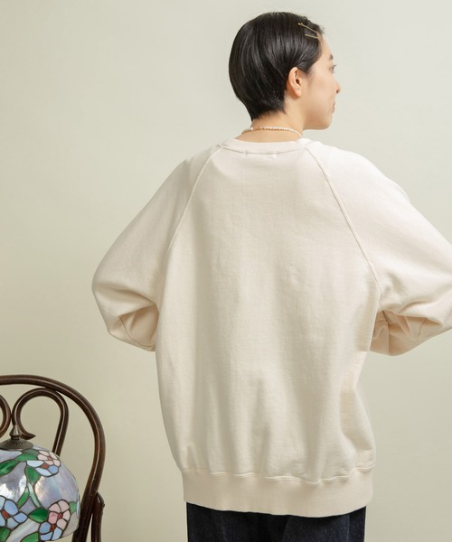 CHILD WOMAN（チャイルドウーマン）の「☆30/10裏毛 眠たいくまプリントスウェット（スウェット・レディース・グレー/アイボリー/グリーン・FREE）」の13枚目の写真