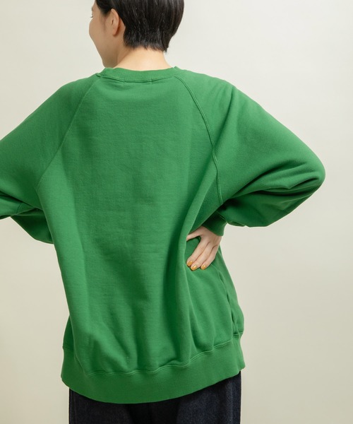 CHILD WOMAN（チャイルドウーマン）の「☆30/10裏毛 眠たいくまプリントスウェット（スウェット・レディース・グレー/アイボリー/グリーン・FREE）」の21枚目の写真