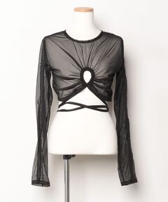 Layered Tulle Ribbon Vestレイヤードチュールリボンベスト Layered Tulle Ribbon Vest/レイヤードチュールリボンベスト