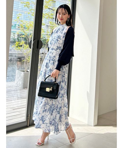 ⭐emmi アメスリ　ロングンピース　snidel　ドゥーズィエムクラス アメスリプリーツドッキングワンピース（マキシ丈/ロング
