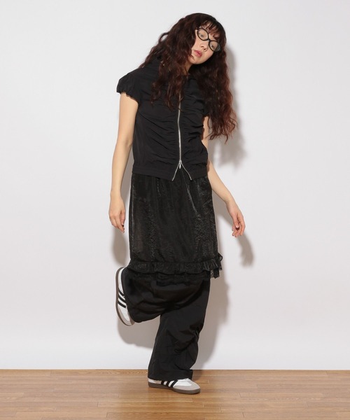 Heather（ヘザー）の「HOLiC レイヤードカーゴパンツ　497247（カーゴパンツ・レディース・ブラック/グレー・FREE）」の6枚目の写真