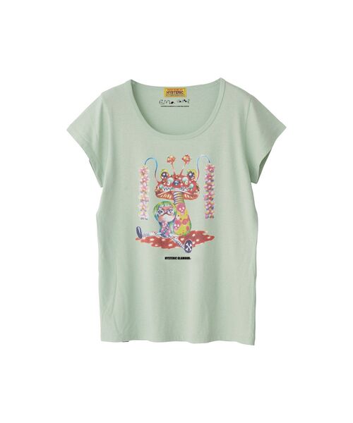 HYSTERIC GLAMOUR 半袖Tシャツ EMA GASPAR HYSTERIC GLAMOUR（ヒステリックグラマー）の「EMA/MUSHROOM COUPLE T