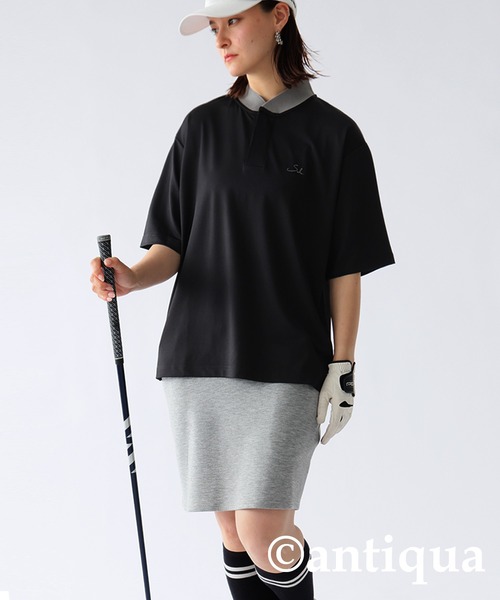 antiqua(アンティカ)の「カラーマッチトップス(Tシャツ/カットソー・レディース・ホワイト/ブラック・ML/LXL)」の20枚目の写真