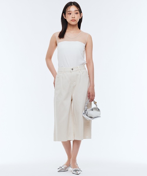 タンクトップ ノースリーブ 「Narcissus」チュールカップタンク レディース セール】【Narcissus】チュールカップタンク（タンクトップ