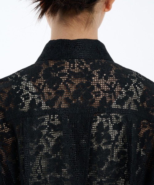 PUBLIC TOKYO(パブリックトウキョウ)の「【残りわずか】コットンレースフロントZIPシャツ(シャツ/ブラウス・レディース・ブラック/ホワイト/オレンジ・FREE)」の14枚目の写真