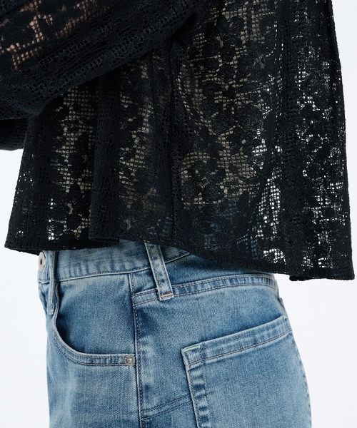 PUBLIC TOKYO(パブリックトウキョウ)の「【残りわずか】コットンレースフロントZIPシャツ(シャツ/ブラウス・レディース・ブラック/ホワイト/オレンジ・FREE)」の16枚目の写真