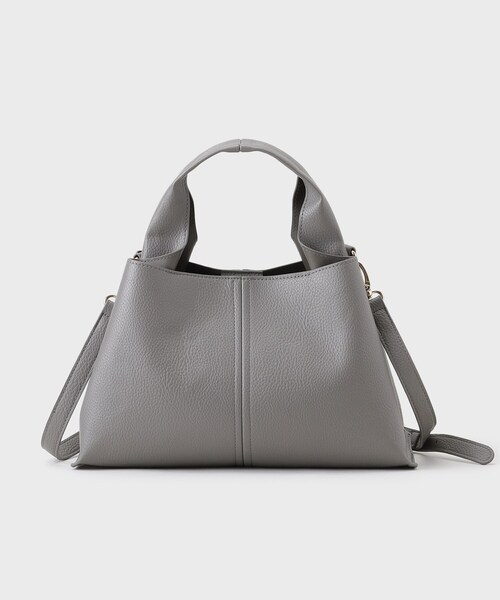 THE SHOP TK （ザ ショップ ティーケー ）の「ワンハンドルバッグ【2WAY】（ショルダーバッグ・レディース・チャコールグレー/ブラック/ブラウン系・00）」の2枚目の写真