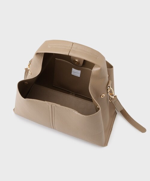 THE SHOP TK （ザ ショップ ティーケー ）の「ワンハンドルバッグ【2WAY】（ショルダーバッグ・レディース・チャコールグレー/ブラック/ブラウン系・00）」の15枚目の写真