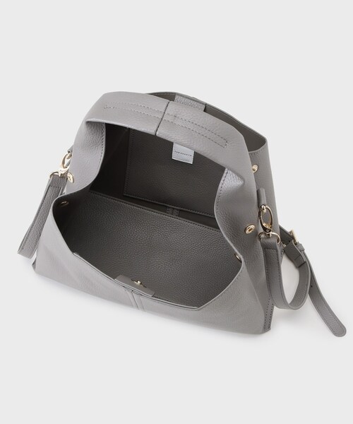 THE SHOP TK （ザ ショップ ティーケー ）の「ワンハンドルバッグ【2WAY】（ショルダーバッグ・レディース・チャコールグレー/ブラック/ブラウン系・00）」の14枚目の写真