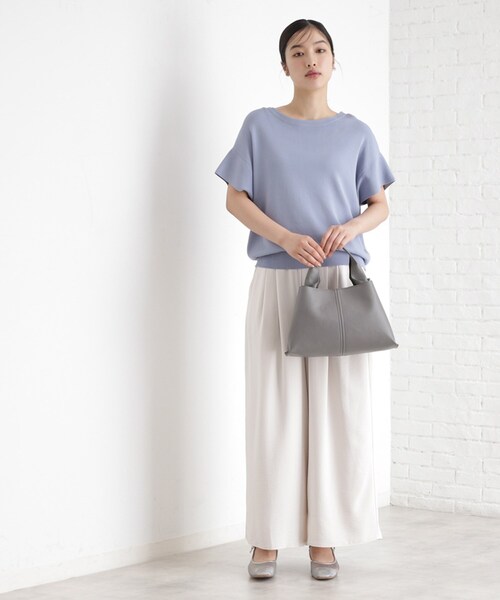 THE SHOP TK （ザ ショップ ティーケー ）の「ワンハンドルバッグ【2WAY】（ショルダーバッグ・レディース・チャコールグレー/ブラック/ブラウン系・00）」の8枚目の写真