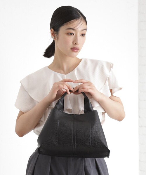 THE SHOP TK （ザ ショップ ティーケー ）の「ワンハンドルバッグ【2WAY】（ショルダーバッグ・レディース・チャコールグレー/ブラック/ブラウン系・00）」の7枚目の写真