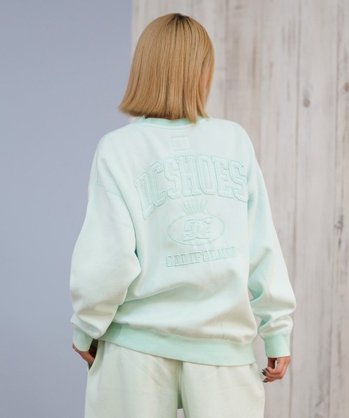 DC（ディーシー）の「DC/ディーシー トレーナー/裏起毛 LPO254309（スウェット・レディース・ミント/スミクロ/ベージュ/グレー・M/L）」の4枚目の写真