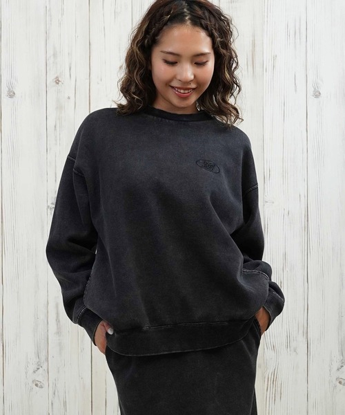 DC（ディーシー）の「DC/ディーシー トレーナー/裏起毛 LPO254309（スウェット・レディース・ミント/スミクロ/ベージュ/グレー・M/L）」の5枚目の写真