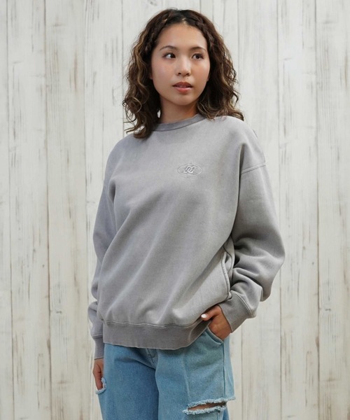 DC（ディーシー）の「DC/ディーシー トレーナー/裏起毛 LPO254309（スウェット・レディース・ミント/スミクロ/ベージュ/グレー・M/L）」の8枚目の写真