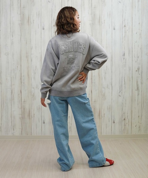 DC（ディーシー）の「DC/ディーシー トレーナー/裏起毛 LPO254309（スウェット・レディース・ミント/スミクロ/ベージュ/グレー・M/L）」の10枚目の写真