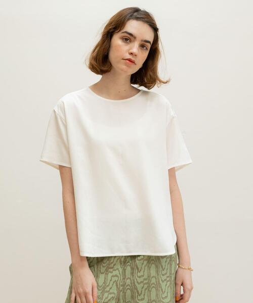 URBAN RESEARCH Sonny Label（アーバンリサーチサニーレーベル）の「リネン混クルーネックブラウスTシャツ（シャツ/ブラウス・レディース・オフホワイト/チャコールグレー/ピンク・FREE）」の5枚目の写真