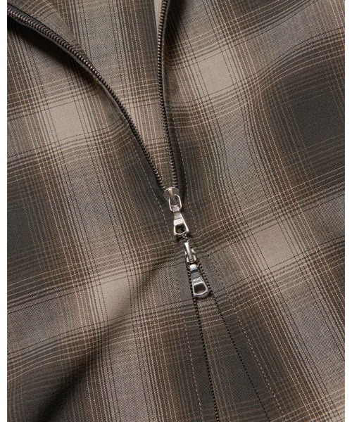 SOPHNET.(ソフネット)の「HIGH-TWIST OMBRE CHECK ZIP BLOUSON(ブルゾン・メンズ・ブラウン/グレー・2/4/3/1/5)」の5枚目の写真
