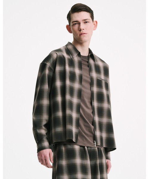 HIGH-TWIST OMBRE CHECK ZIP BLOUSON（ブルゾン）｜SOPHNET