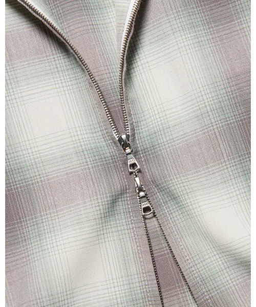 SOPHNET.(ソフネット)の「HIGH-TWIST OMBRE CHECK ZIP BLOUSON(ブルゾン・メンズ・ブラウン/グレー・2/4/3/1/5)」の8枚目の写真