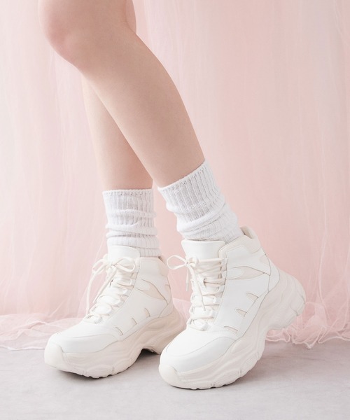 厚底インヒールスニーカー【大きいサイズ有り】（スニーカー