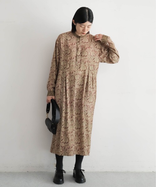 ヴィンテージリーフ スキッパーワンピース | NOMBRE IMPAIR