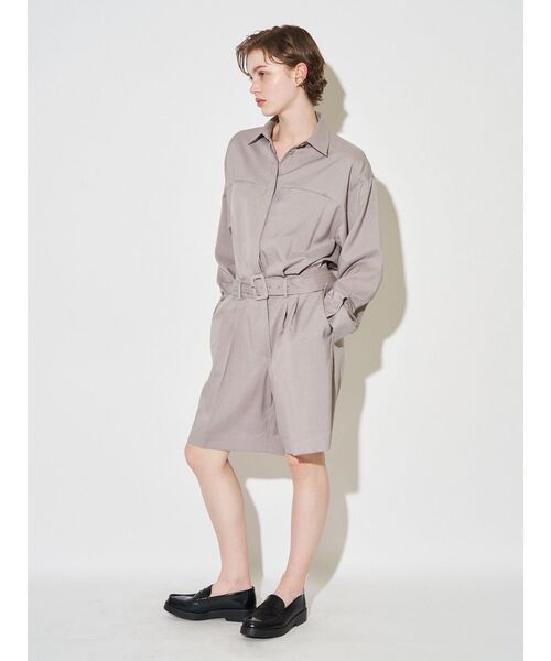 ELENDEEK（エレンディーク）の「ハーフパンツコンビネゾン（つなぎ/オールインワン・レディース・ブラウン/グレー・01/02）」の7枚目の写真