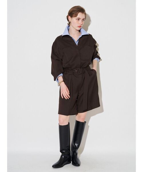美品✨エレンディーク【1】ハーフパンツコンビネゾン オールインワン ELENDEEK（エレンディーク）の「ハーフパンツコンビネゾン