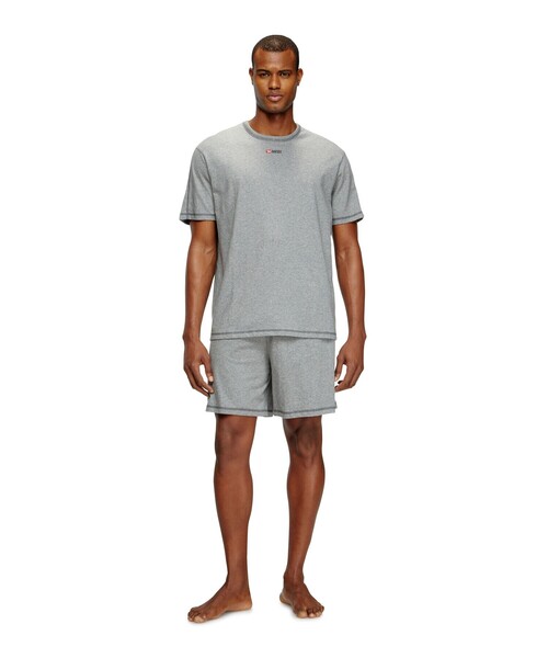 DIESEL set-adam-d-core ツーピース パジャマ Men's Short pyjamas in cotton jersey | Black | Diesel