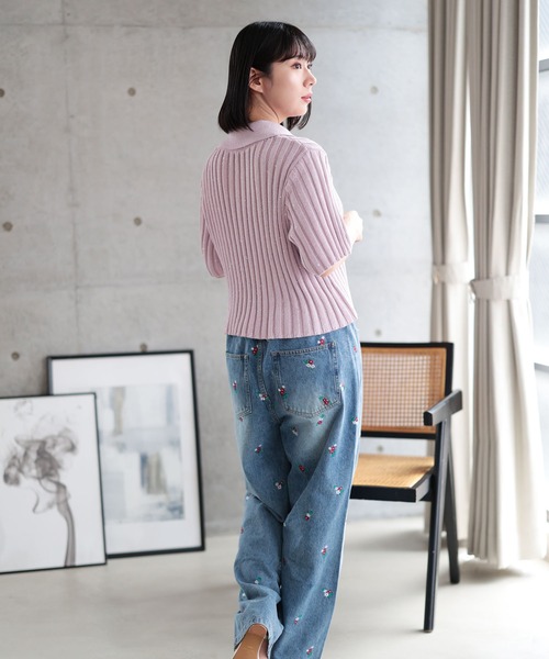 YAMANE ピンクデザイン デニム 26×31 YAMANE ピンクデザイン デニム 26×31