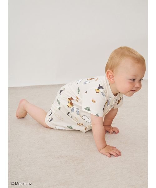 Miffy（ ミッフィー）の「【Dick Bruna】【BABY】【接触冷感】総柄ロンパース（ロンパース・キッズ・ピンク/イエロー/グレー・80/70）」の11枚目の写真