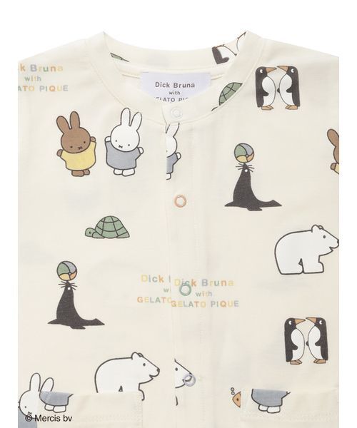 Miffy（ ミッフィー）の「【Dick Bruna】【BABY】【接触冷感】総柄ロンパース（ロンパース・キッズ・ピンク/イエロー/グレー・80/70）」の19枚目の写真