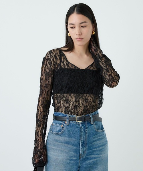 Chaos グラスレースプルオーバー　ブラック Chaos(カオス)/グラスレースプルオーバー（Tシャツ/カットソー