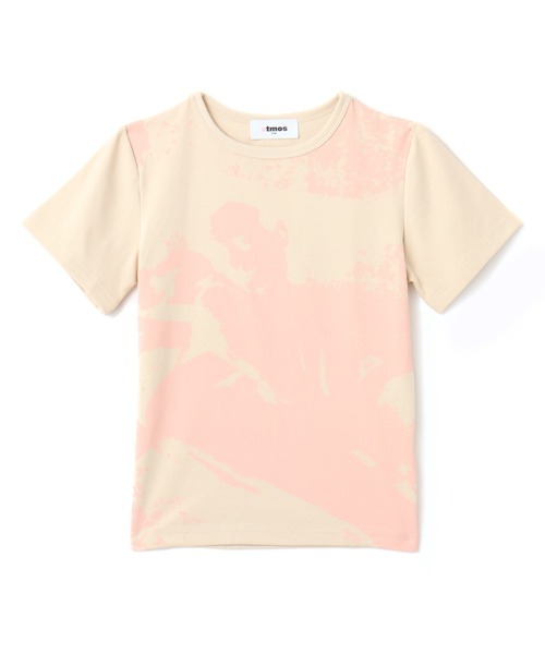 atmos pink(アトモスピンク)の「atmos pink Print T-shirt / アトモス ピンク プリント ティーシャツ(Tシャツ/カットソー・レディース・ベージュ/グレー・FREE)」の1枚目の写真
