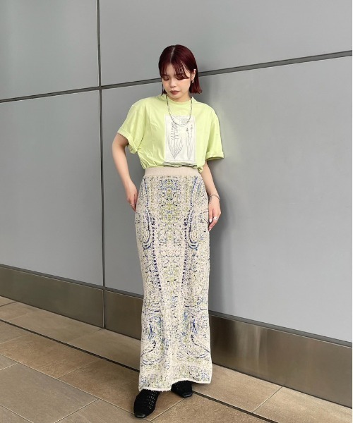 amerie様 CROP FRAME FLOWER TEE（Tシャツ/カットソー）｜Ameri（アメリ