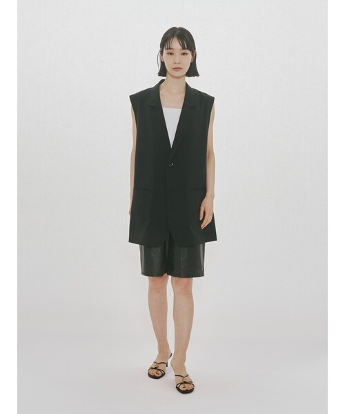 MIDIUMISOLID(ミディウミソリッド)の「MIDIUMISOLID for Ladies シンセティックレザーショートパンツ(その他パンツ・レディース・ブラック/ブラウン・38/36)」の18枚目の写真